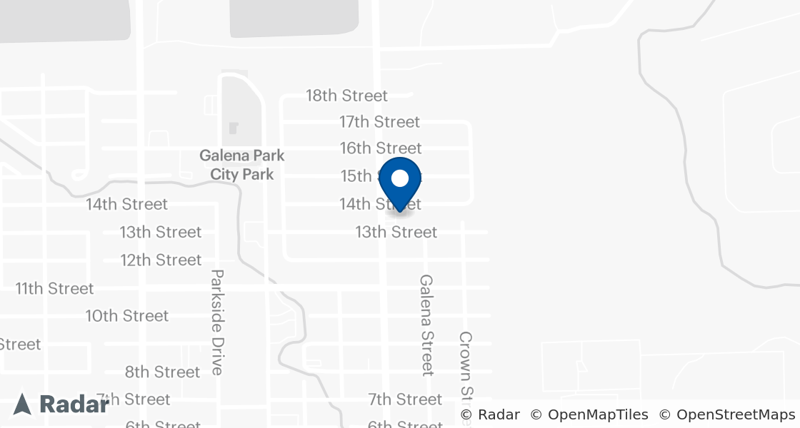 Map of Dairy Queen Location:: 1407 Holland Ave, Galena Park, TX, 77547-2537
